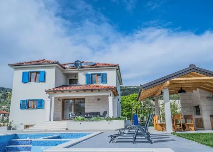Modriola With Heated Pool In - Imotski ヴィラ Donji Proložac